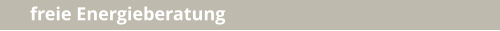 freie Energieberatung